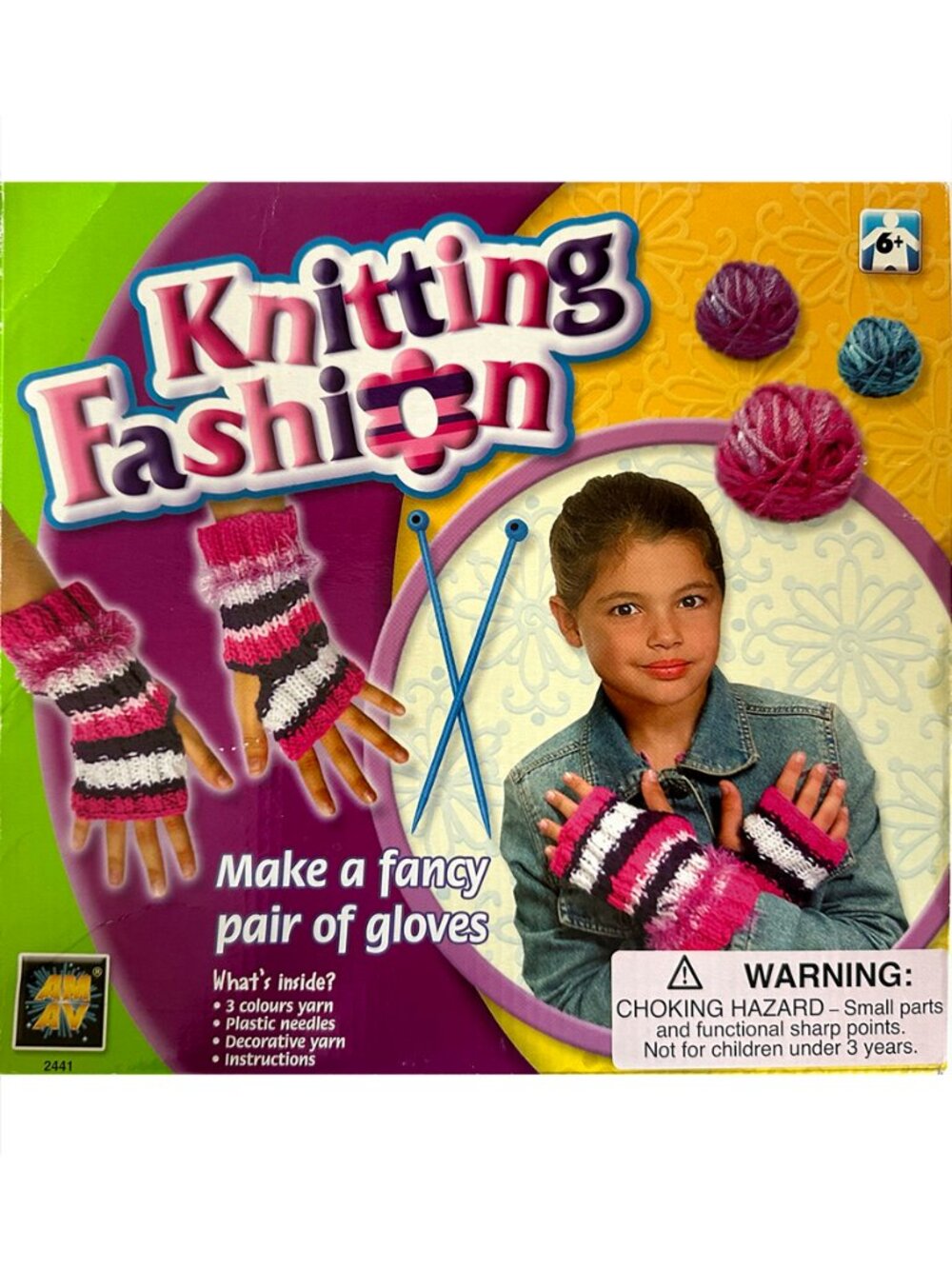 Knitting Kit for Beginners, Kids & Adults Make a Pair of Gloves w/All Supplies